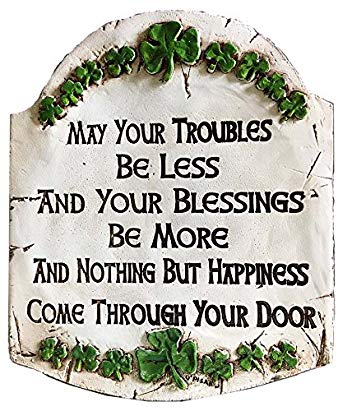 Irish Blessings Wall Plaque