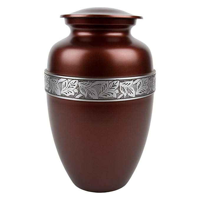 Perfect Memorials Extra Large Carmel Leaves Cremation Urn