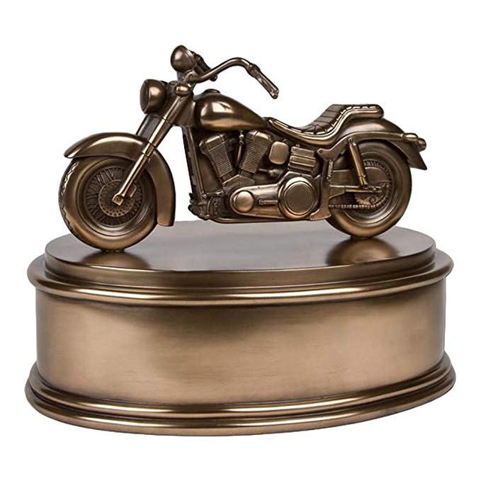 Perfect Memorials Motorcycle Cremation Urn Highly Detailed