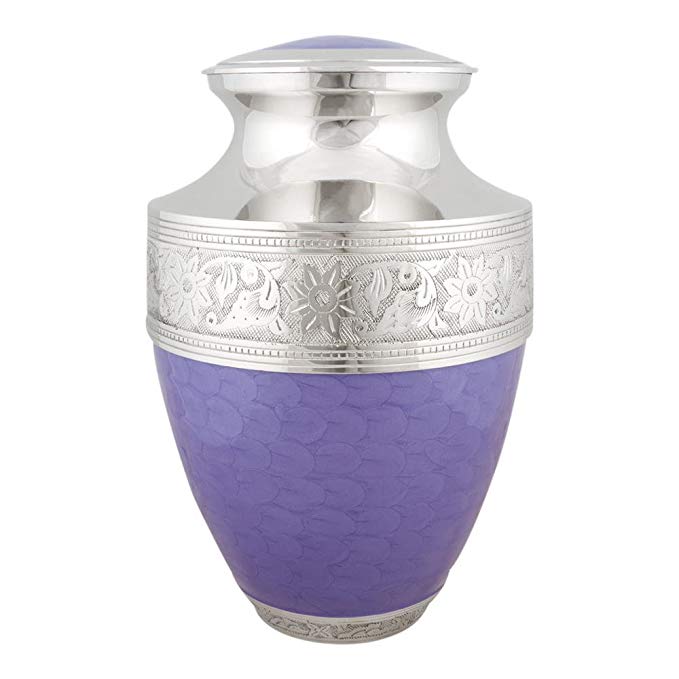 Perfect Memorials Extra Large Lavender Bloom Cremation Urn