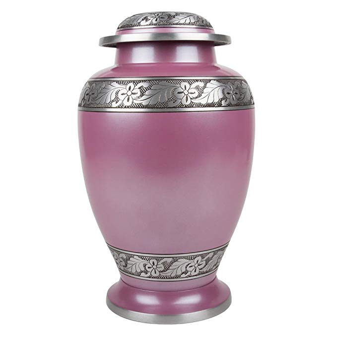 Perfect Memorials Extra Large Lilac Leaves Cremation Urn