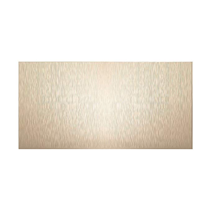 Fasade - Ripple Vertical Almond Decorative Wall Panel - Fast and Easy Installation (4' X 8' Panel)