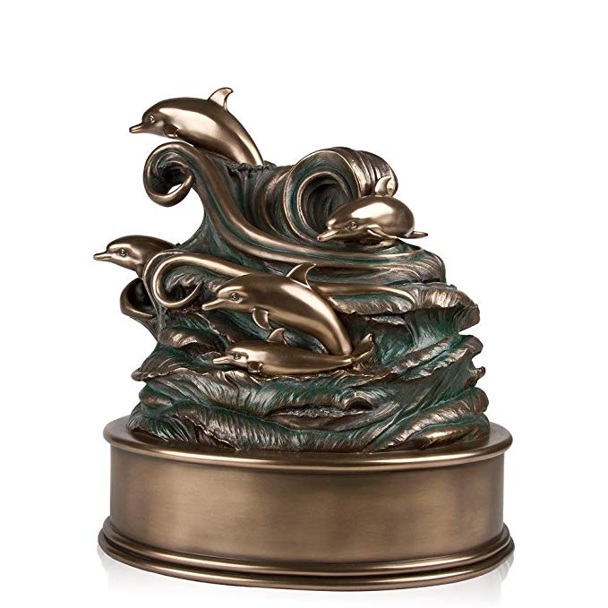 Perfect Memorials Medium Tranquil Dolphins Cremation Urn