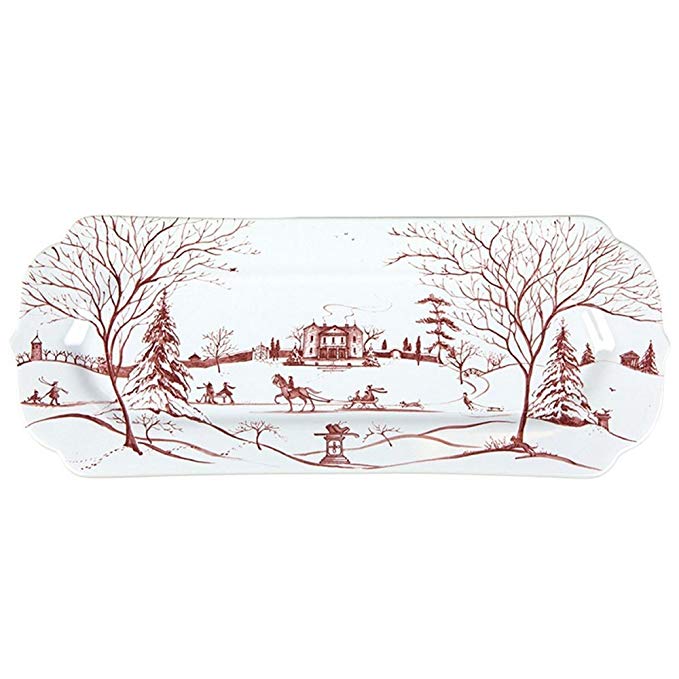 Juliska Country Estate Hostess Tray Main House Ruby