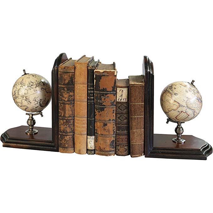 Authentic Models Globe Bookends, French Finish - GLO09F