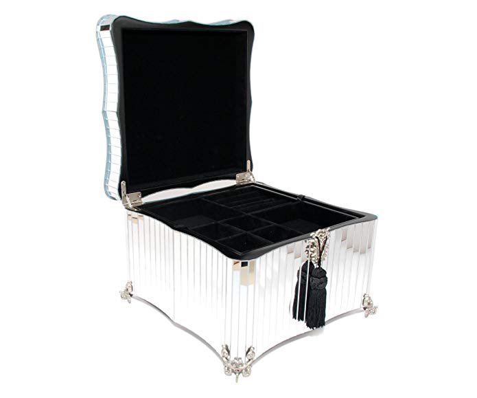 Glamour Mirrored Jewelry Box