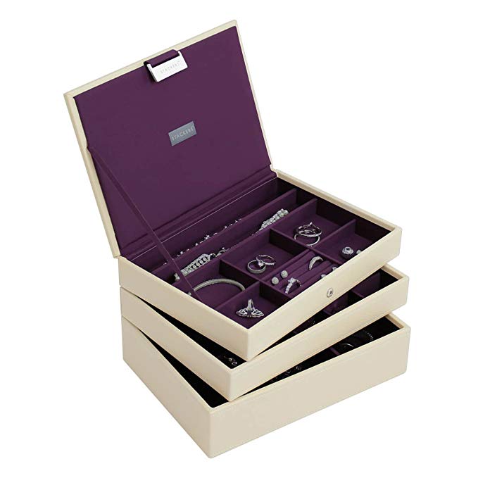 Stackers Cream Classic Jewelry Box - Set of 3