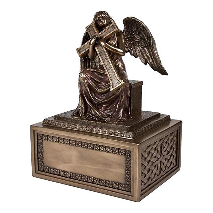 Perfect Memorials Large Angel with Cross Cremation Urn