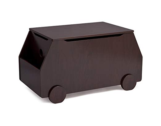 Delta Children Metro Toy Box, Black Cherry Espresso