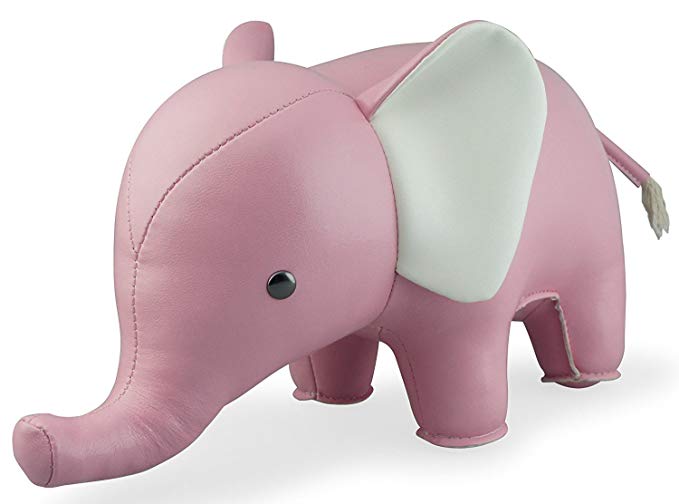 Zuny Classic Series Elephant Pink Animal Bookend