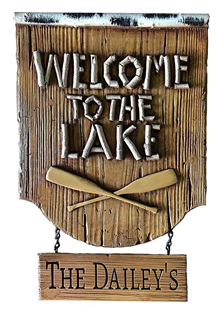 Welcome to the Lake Personalized Sign