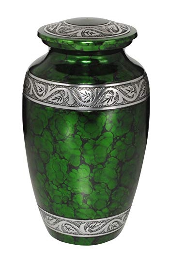 UrnsDirect2U Middleton Royal Adult Urn, Green