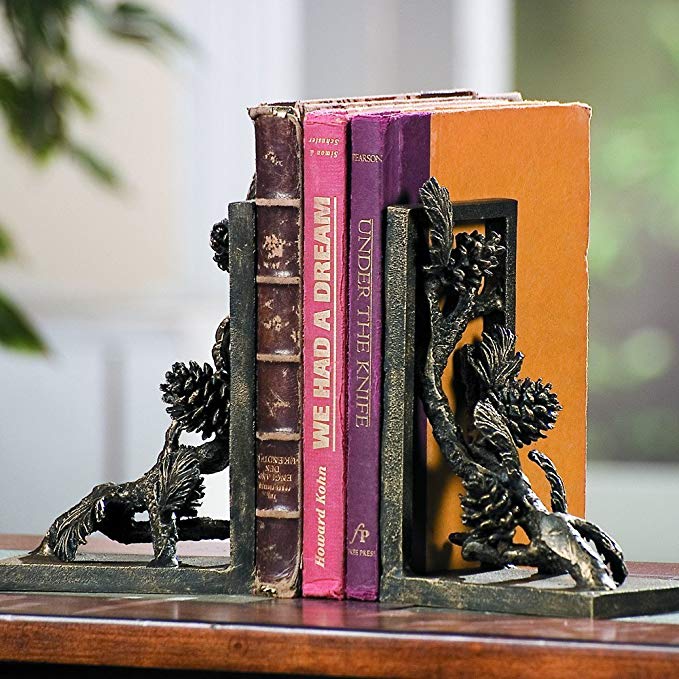 Pinecone Bookends Pair