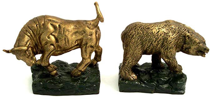 Stock Market Bronze Bookends