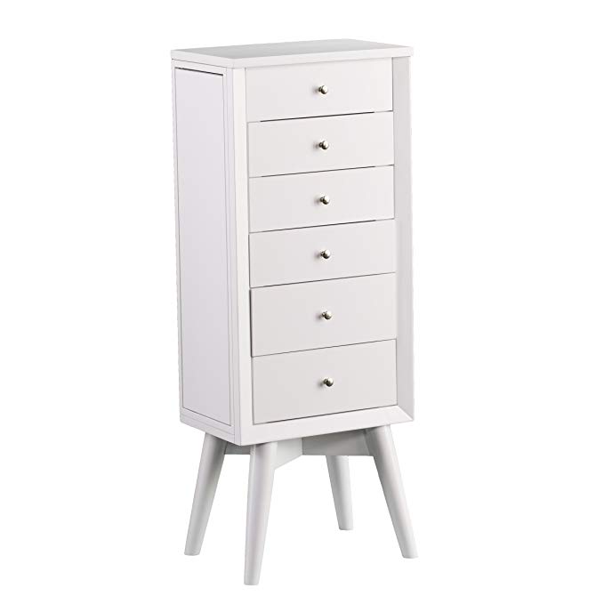 Furniture HotSpot – Jewelry Armoire – White – 14