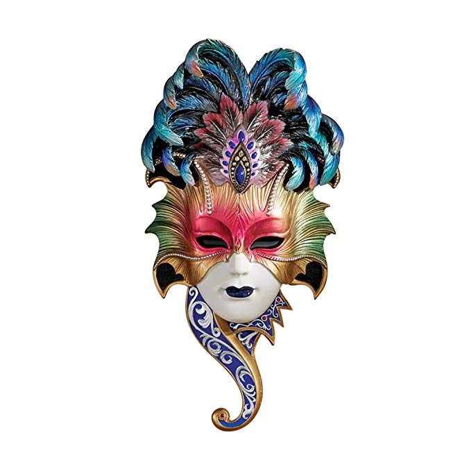 Design Toscano The Venetian Masquerades Sculptural Wall Masks: Maiden del Belluno