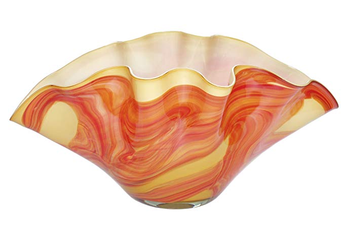 JOZEFINA ATELIER Clam Bowl Amber Orange, Big