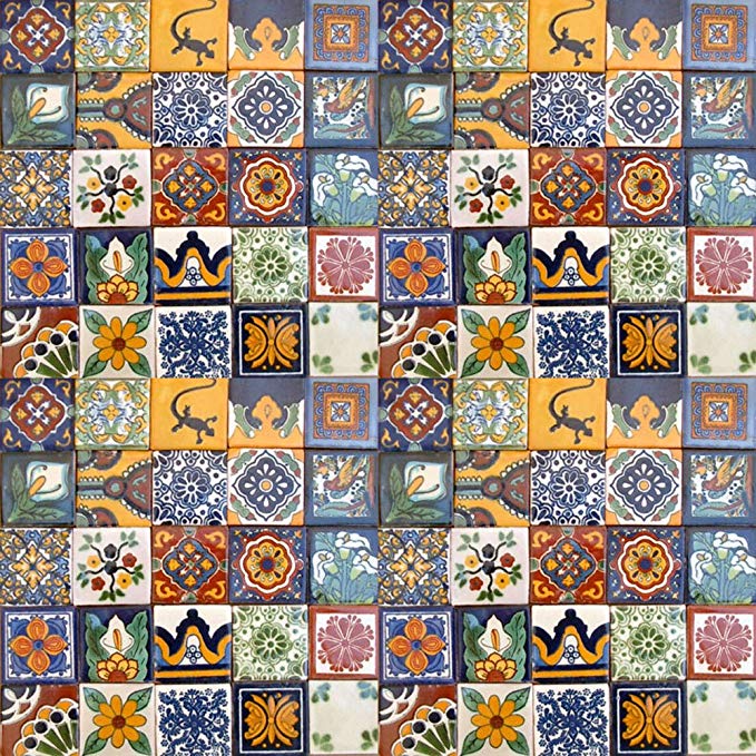 100 Hand Painted Talavera Mexican Tiles 2