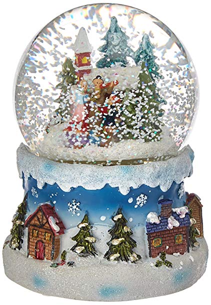 Musicbox Kingdom Snow Globe with Singers Decorative Box