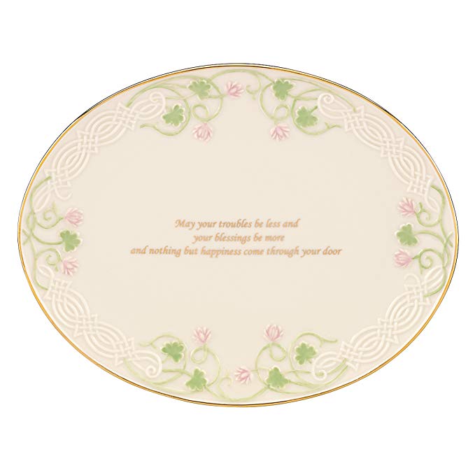 Lenox Shamrock Wishes Friendship Tray