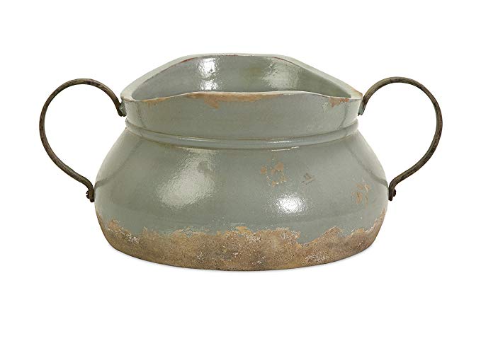 Imax 76004 Calista Short Bowl with Metal Handle