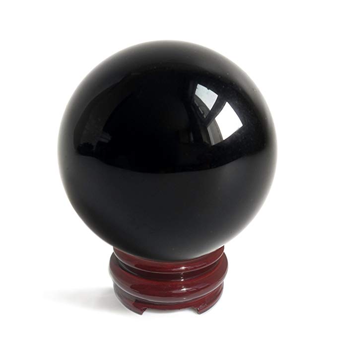 Mina Heal Obsidian Crystal Ball 160 mm/6.3