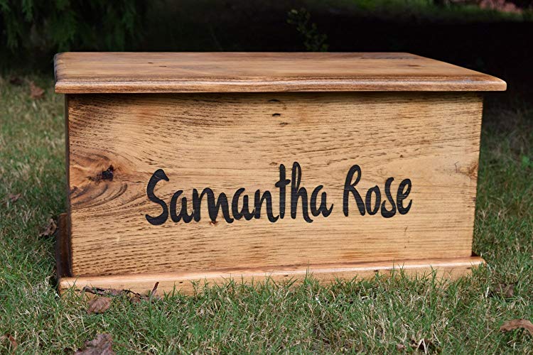 Laser Engraved Personalized Kids Toy Box - Engraved Toy Box - Personalized Toy Box - Children's Toy Box - Kids Memory Box - Gift for Kids - Wood Toy Box - Treasure Chest