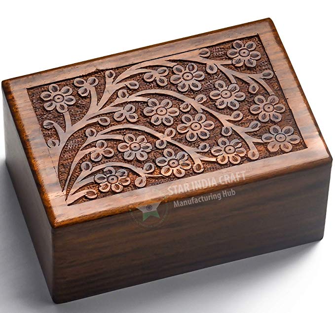 STAR INDIA CRAFT Handmade Tree of Life Urns for Human Ashes, Adult Large Cremation Urns, Funeral Urns Engraved, Burial Urns - 185 lbs