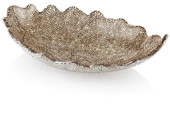 IVV Glassware Madagascar Decorative Centerpiece Bowl, 16-1/2-Inch by 19-Inch