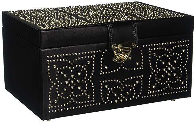 WOLF 308102 Marrakesh Jewelry Box, Medium, Black