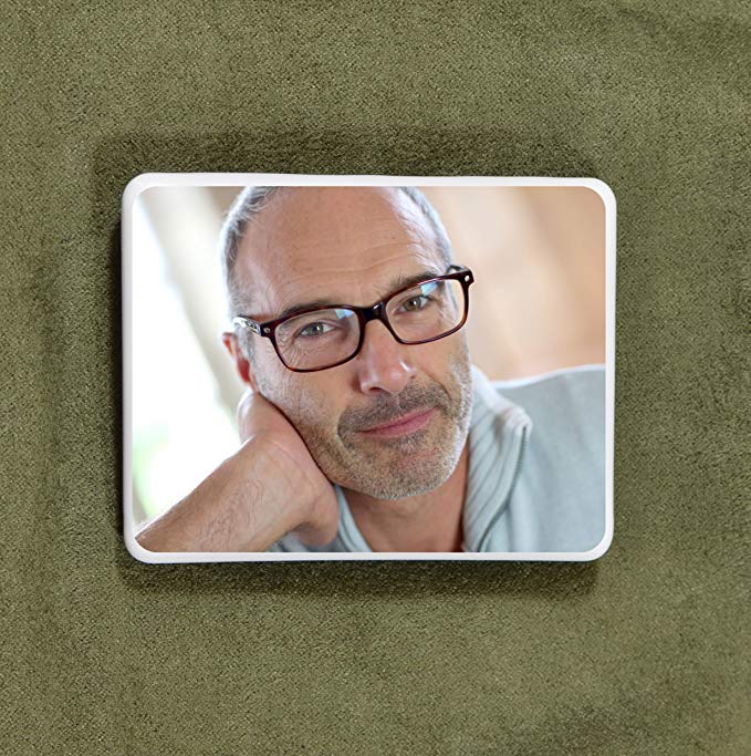 All Italian Custom Ceramic Memorial Photo Tile - Personalized Picture for headstones 4.5