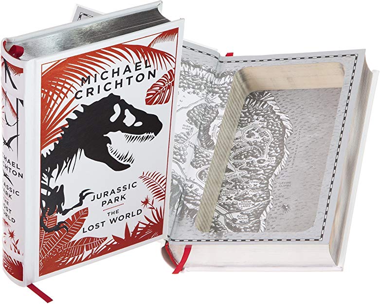 Real Hollow Book Safe - Jurassic Park: The Lost World by Michael Crichton (Leather-bound) (Magnetic Closure)