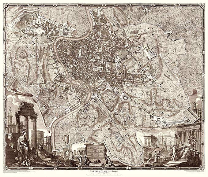 1748 Nolli Map of Rome (45.5