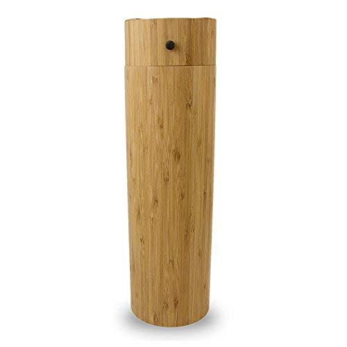 OneWorld Memorials Scattering Tube Bamboo Biodegradable Cremation Urn - Large - Holds Up to 185 Cubic Inches of Ashes - Brown Biodegradable Cremation Urn - Engraving Sold Separately