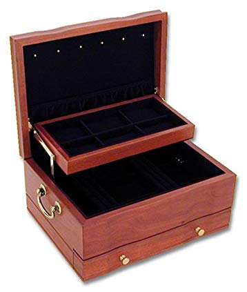 Katherine Cherry Jewelry Chest with Dior Red Lining