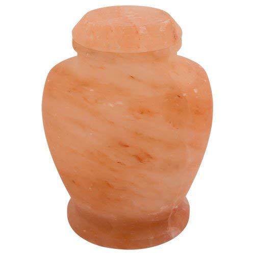 Silverlight Urns Carpel Himalayan Rock Salt Biodegradable Urn for Ashes, Eco Urn for Sea or Earth Burial, Adult Size