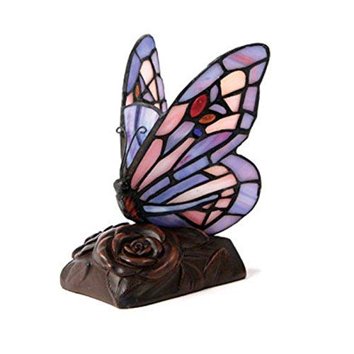 Butterfly Glass Memorial Keepsake for Loved Ones - Extra Small Purple Cremation Keepsake Urn for Ashes - Engraving Sold Separately