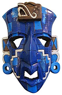 Sofia's Findings Mayan Mask - Mayan Squared Blue