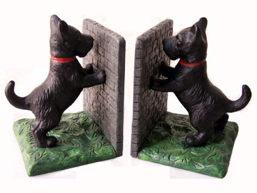 Cast Iron Scottie Dogs Bookends - One Pair
