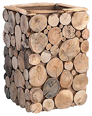 Boston International Decorative Driftwood Container, 11.5-Inch