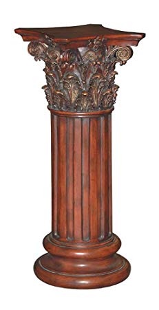 Timeless Reflections by AFD Home 10314581 Wood Tone Corinthian Pedestal