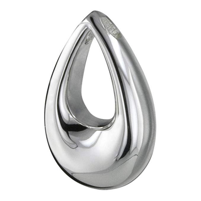 Perfect Memorials Contemporary Teardrop Sterling Silver Cremation Jewelry