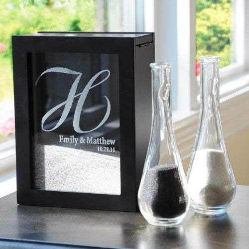 Unity Sand Ceremony Shadow Box with Side Vases