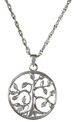 Cremation Memorial Jewelry: Sterling Silver Tree of Life