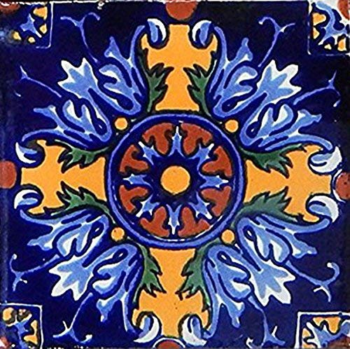 40 Mexican Talavera Tiles Hand Painted 6