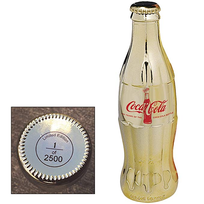 Celebrating 100 Years of the Coca-Cola Bottle Gold Plated