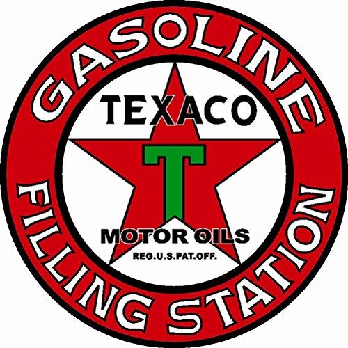 Large Texaco Filling Station Motor Oil Sign