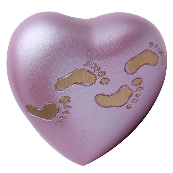 Home Decors Child Sutton Rose Heart Keepsake Cremation Urn, Brass Heart Urns for Ashes USA