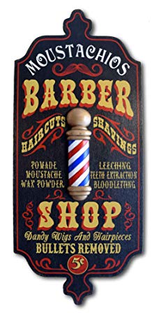 A Simpler Time Barber Shop Personalized Sign