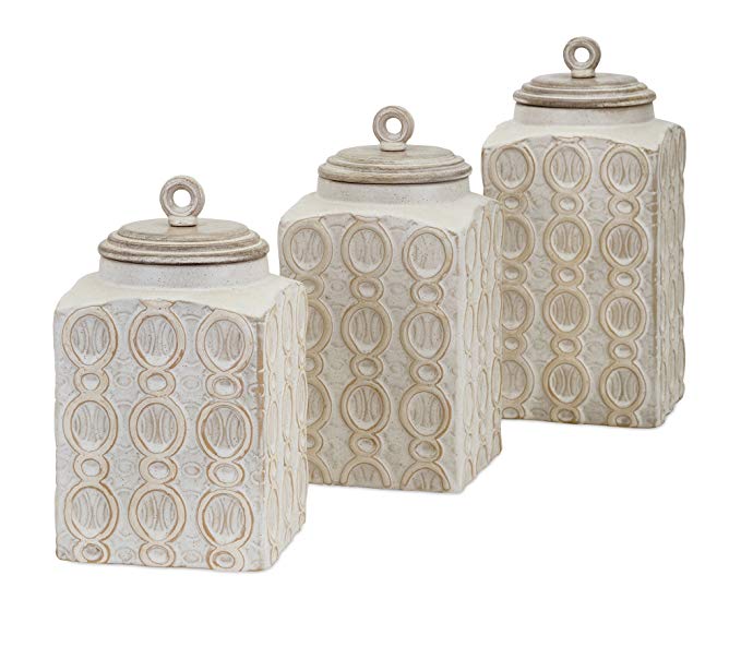 Imax 95792-3 Dreanna Canisters Kitchenware Products (Set of 3)